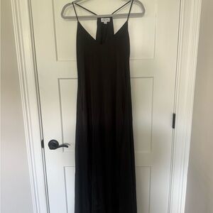 Tahari Elegant Black Maxi Dress